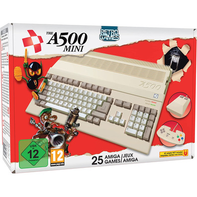 O A500 Mini (25 juegos de Amiga incluidos)