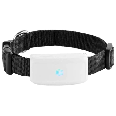 Rastreador GPS para animais de estimação TKSTAR TK911 - Wi-Fi IP66 Branco / Preto, Bateria 3,7V 500mAh