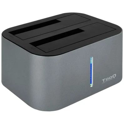 DOCKING STATION TOOQ TQDS-802DW 2,5"/3,5" SATA USB 3.1 FUNCION CLONAÇÃO GRIS
