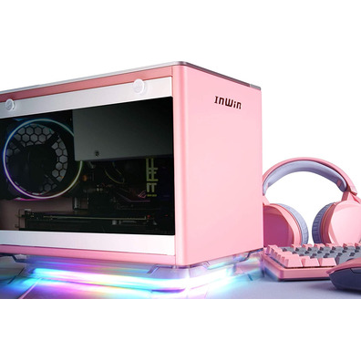 Torre Mini ITX 650W Na Win A1 Plus Rosa