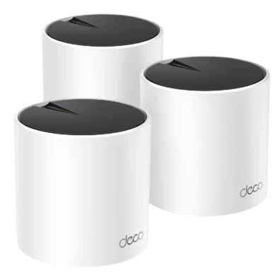 Ponto de Acesso Interno TP-Link Deco X55 - Mesh Wifi 6 Pack 3u AX3000 2x2/HT160 2402Mbps + 2x2 574Mbps