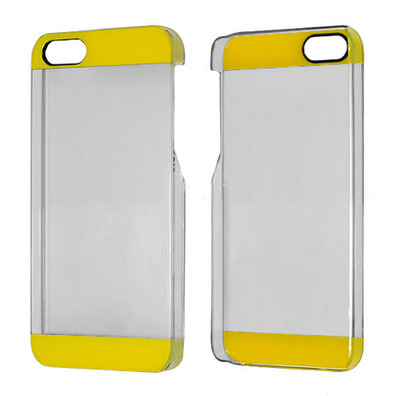 Carcaça Transparente Plastic Case para iPhone 5/5S Preto