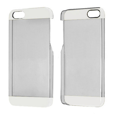 Carcaça Transparente Plastic Case para iPhone 5/5S Silver