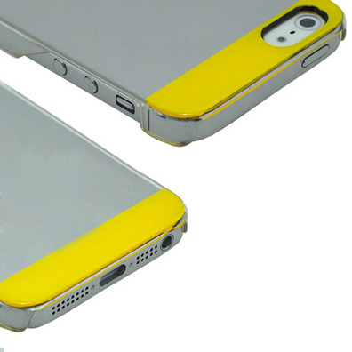 Carcaça Transparente Plastic Case para iPhone 5/5S Amarelo