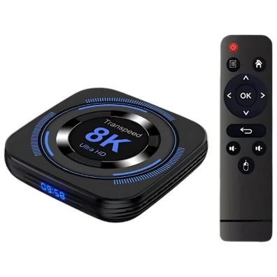 Android TV Transpeed 8K H618 WiFi Dual 4GB/64GB - Modelo Android 12 Negro