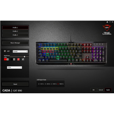 Confiar no teclado GXT 890 Chain-RGB.