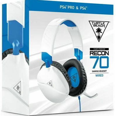 Turtle Beach Recon 70 Branco Wired PS5/PS4/Xbox/Switch/PC