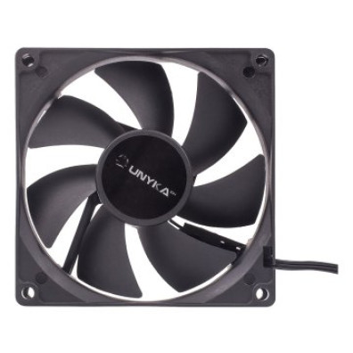 Ventilador Interno UNYKA 90mm Cor Preto 7 Aspas