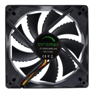 Ventilador Tacens Anima AF12 Preto para Carcasa de PC