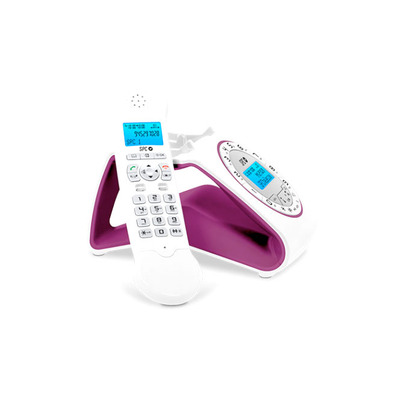 Telefone sem fio Retro Deluxe SPC 7703J Branco/Beringela