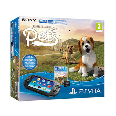 PSVita 2000 WIFI + PlayStation Pets + Memory card 4GB