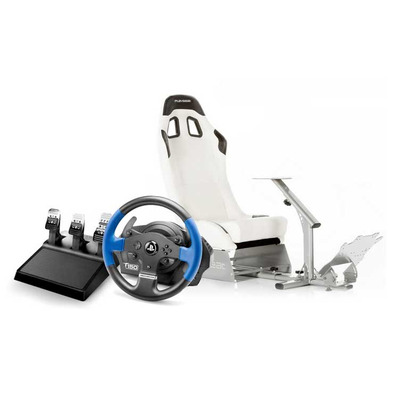 Volante Thrustmaster T150 RS Pro + Playseat Evo Blanco