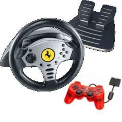 Volante Thrustmaster Challenge Racing Ferrari + Mando Ferrari
