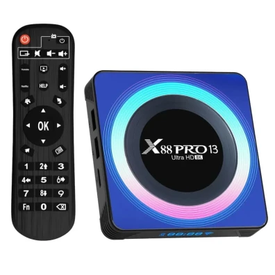 X88 PRO 13 Android TV Caixa Acrílica 4GB/64GB - Android 13