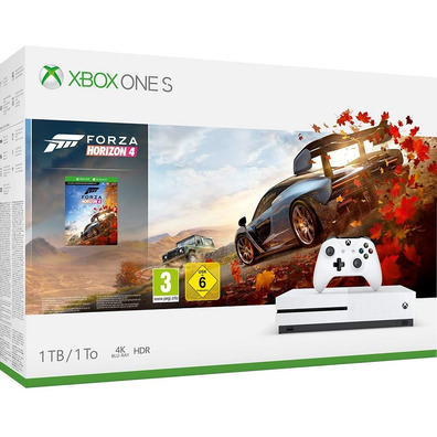 Xbox One S Branca 1TB   Forza Horizon 4