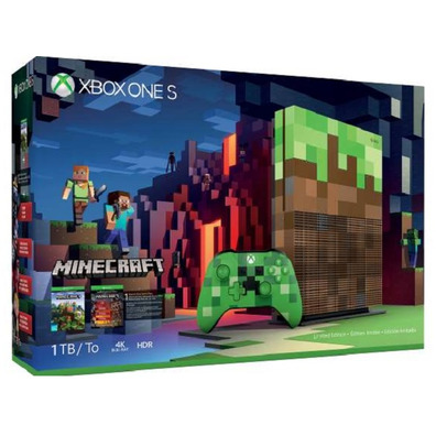 Condição Minecraft Xbox One S Limited 1TB