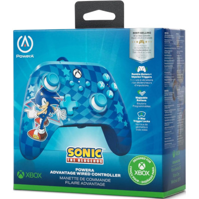 Controlador com cabo Sonic Style Power A para Xbox One