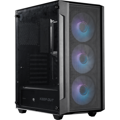 CAIXA SEMITORRE KEEPOUT ATX XC-200 MESH RGB