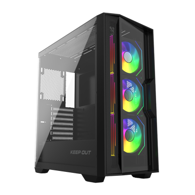 CAIXA TORRE E-ATX XC-500 GLASS ARGB - KEEPOUT