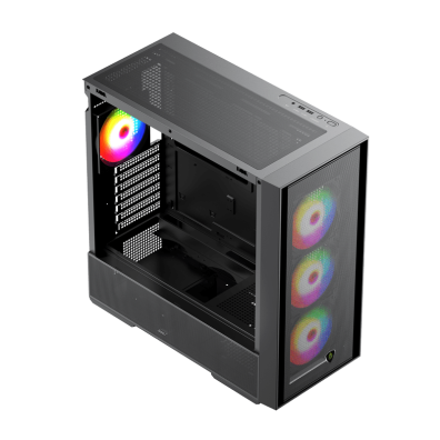 CAIXA SEMITORRE ATX KEEPOUT XC-805 MESH ARGB