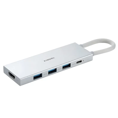 Xiaomi Hub 5 em 1 USB-C+USB 3.0x3+HDMI Prata