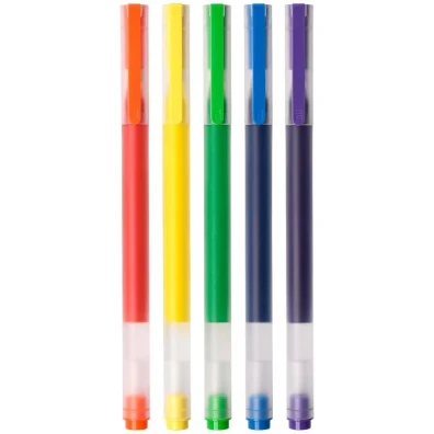 Xiaomi High-capacity Gel Pen - Bolígrafos de Gel 0.5mm (Paquete de 5) em 5 Cores