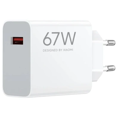 Carregador rápido Xiaomi HyperCharge USB Tipo A 67W para viagens