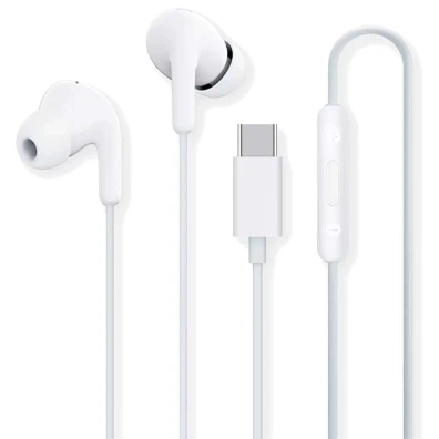 Xiaomi Type-C Earphones Branco com Conector USB Tipo C