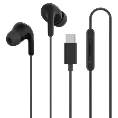 Xiaomi Type-C Earphones Preto com Conector USB Tipo C