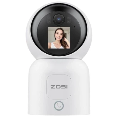 ZOSI C519M Branco 4 MPx 2.5K WiFi Dual Detecção de Movimento Tela