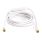 PILONGADOR ANTENA COM LTE-ANTI FILTER 4G-2,5M BLANCO