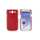 Carcaça Samsung Galaxy S III i9300 (Crocodile Skin Vermelho)