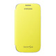 Funda com tampa original amarela para Samsung Galaxy S III