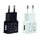 Adaptador de corriente universal USB Preto