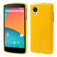 Carcaça TPU para LG Google Nexus 5 Amarelo