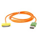 Cabo de recarga USB Laranja para iPad/iPhone/iTouch/iPod