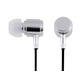 Auriculares Professional Stereo Earbud Earphones (Plata)