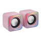 Altavoces Mars Gaming MSCube 8W 2,0 Rosa