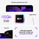 Apple iPad Air 10,9 5o Wifi / Cell 5G M1/64 Púrpura
