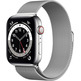 Apple Watch Series 6 GPS + Cela 44mm Acero Inoxidável Milanese Loop Plata