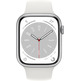 Apple Watch Series 8 GPS 45mm Plata / Correa Blanco