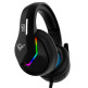 Auriculares Gaming RGB Phoenix X-IO Negros com cabo jack e adaptador