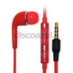 Fones com microfone Samsung Galaxy S4 Vermelho