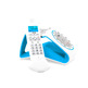Telefone sem fio Retro Glamour SPC 7704A Branco/Azul