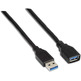 Cabo Extensor USB (A) a USB (A) 3,0 Aisens 1m Negro