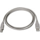 Cabo Impresora USB (A) M 2,0 a USB (B) M Aisens 1M Gris