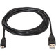 Cabo USB (A) M 2,0 a Mini USB (B) M Aisens 0,5M Negro