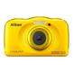 Câmera Nikon Submersível Coolpix W100 Yellow + Mochila