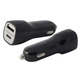 Carregador De Carro 2 USB KSIX 4A USB + USB TIPO C Preto