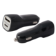 Carregador De Carro 2 USB KSIX 4A USB + USB TIPO C Preto